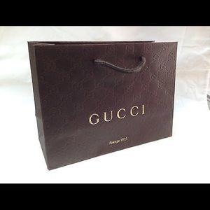 COPY - 5 piece lot Gucci gift bag embossed interlocking G
